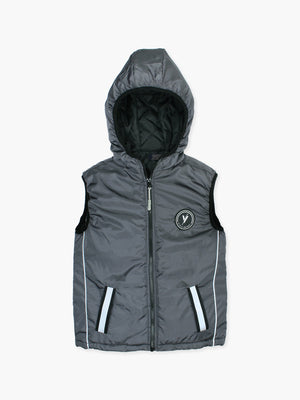 Sleeveless Hooded Puffer For Boys & Girls VJ77-B