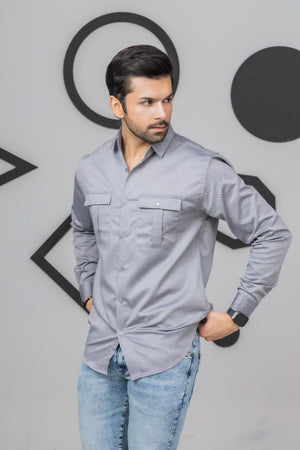 Light Grey Casual Shirt