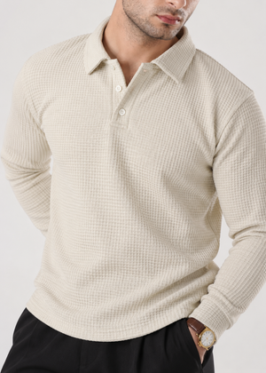 VEYRON TEXTURED SHIRT-WHITE