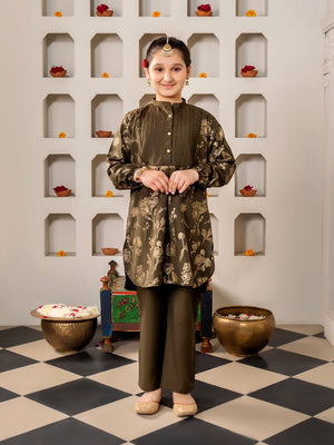 Girls Summer 2Pcs Printed Suit VG112-A
