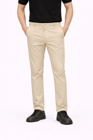Creamy Cotton Pant - Straight Fit