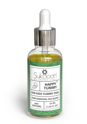 HAPPY TUMMY Gentle Essential Oils Blend by Sukooon For Kids