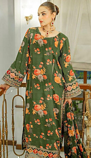 SAFA – DORIA LINEN PRINTED 3-piece