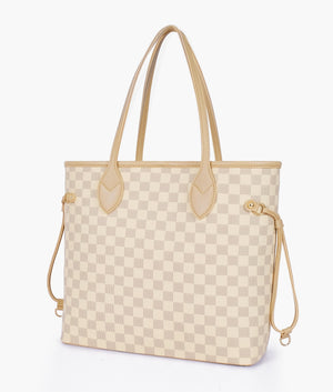 Off-White Checkered Neverfull Tote Bag