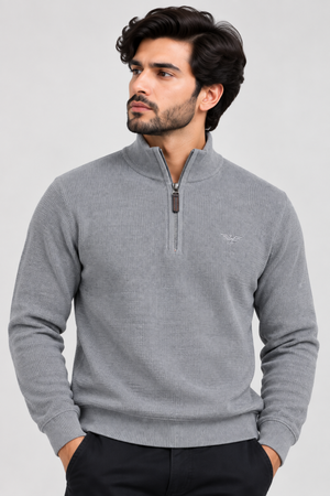 Eternity Men Premium Quarter Zipper Grey
