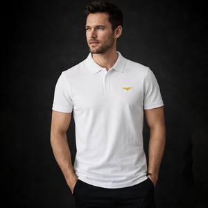 Eternity Men Classic Cotton Polo Shirt (White)