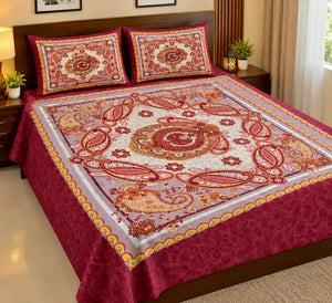 Diamond Crystal Bedsheet Set – Premium Luxury Bed Sheets - King Size