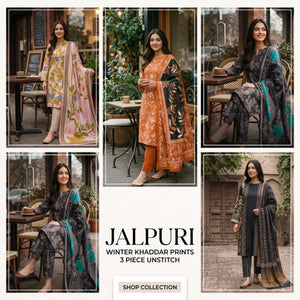 Jalpari - Winter Prints Khaddar - 3 Pcs