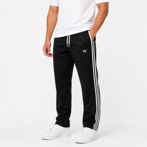 Wearist Signature Triple Stripe Trousers – Black