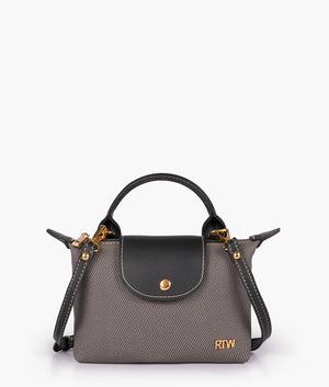 Black Denim Mini Cross-Body Bag