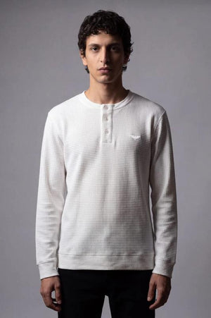Eternity Men's Premium Henley Shirt White