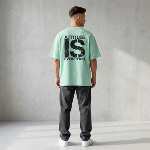 Men’s Oversized T-Shirt Frosty Blue | Premium Cotton Relaxed Fit