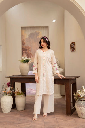 Embroidered Elegance with Contemporary Flair