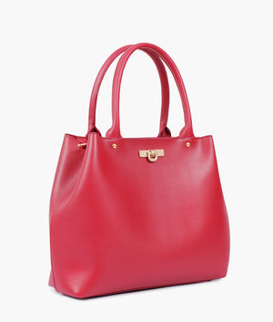 Maroon Zipper Tote Bag