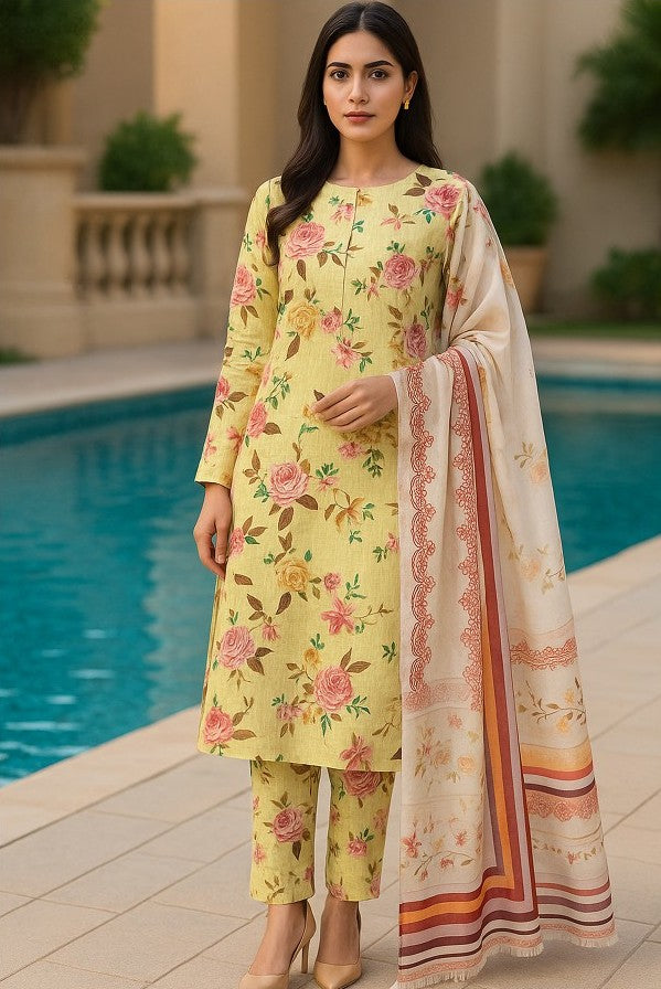 Nishat Printed Bana Dora Lawn 3PC | Unstitched Lawn Suit