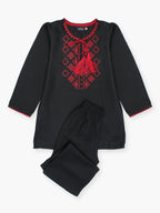 Girls Summer 2Pcs Embroidered Suit VG125-B