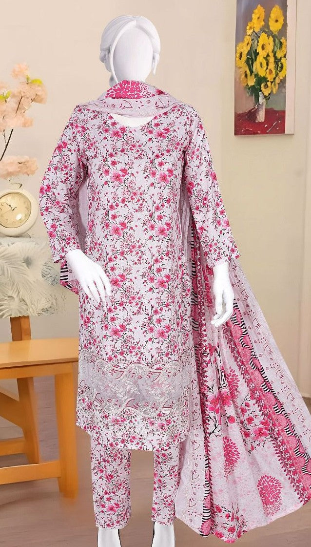 Sun Shine Embroidered Lawn 3PC
