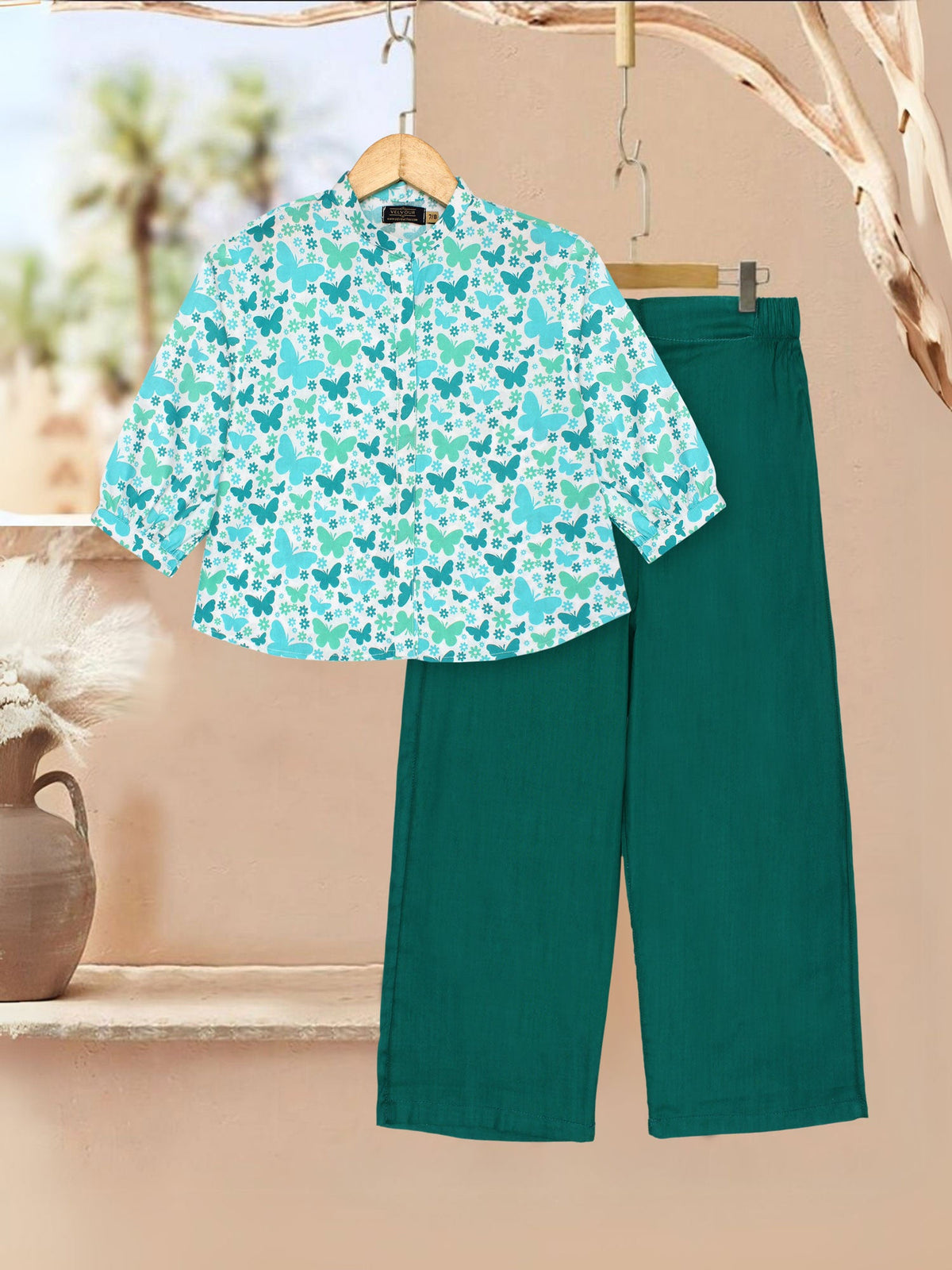 Girls Summer 2Pcs Printed Suit VG163-A