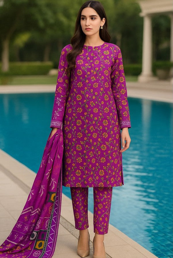 Nishat Printed Bana Dora Lawn 3PC | Unstitched Lawn Suit