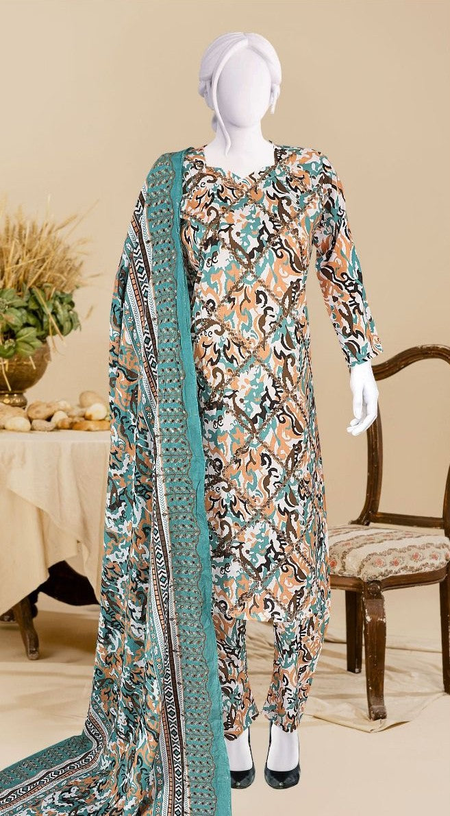 Sun Shine Embroidered Lawn 3PC