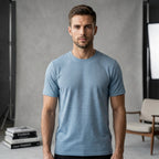 Cotton Free Lift Half Sleeve - Sky Blue