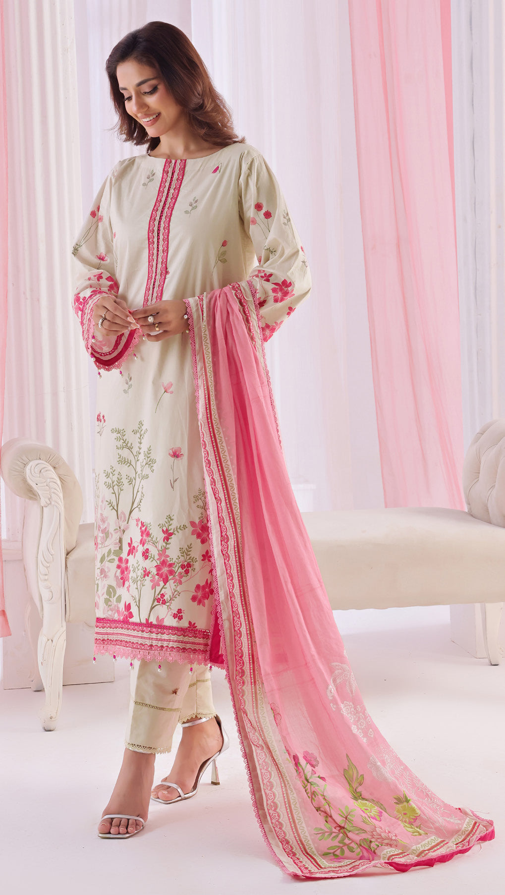 Al Zohaib 3PC Digital Printed Lawn Suit