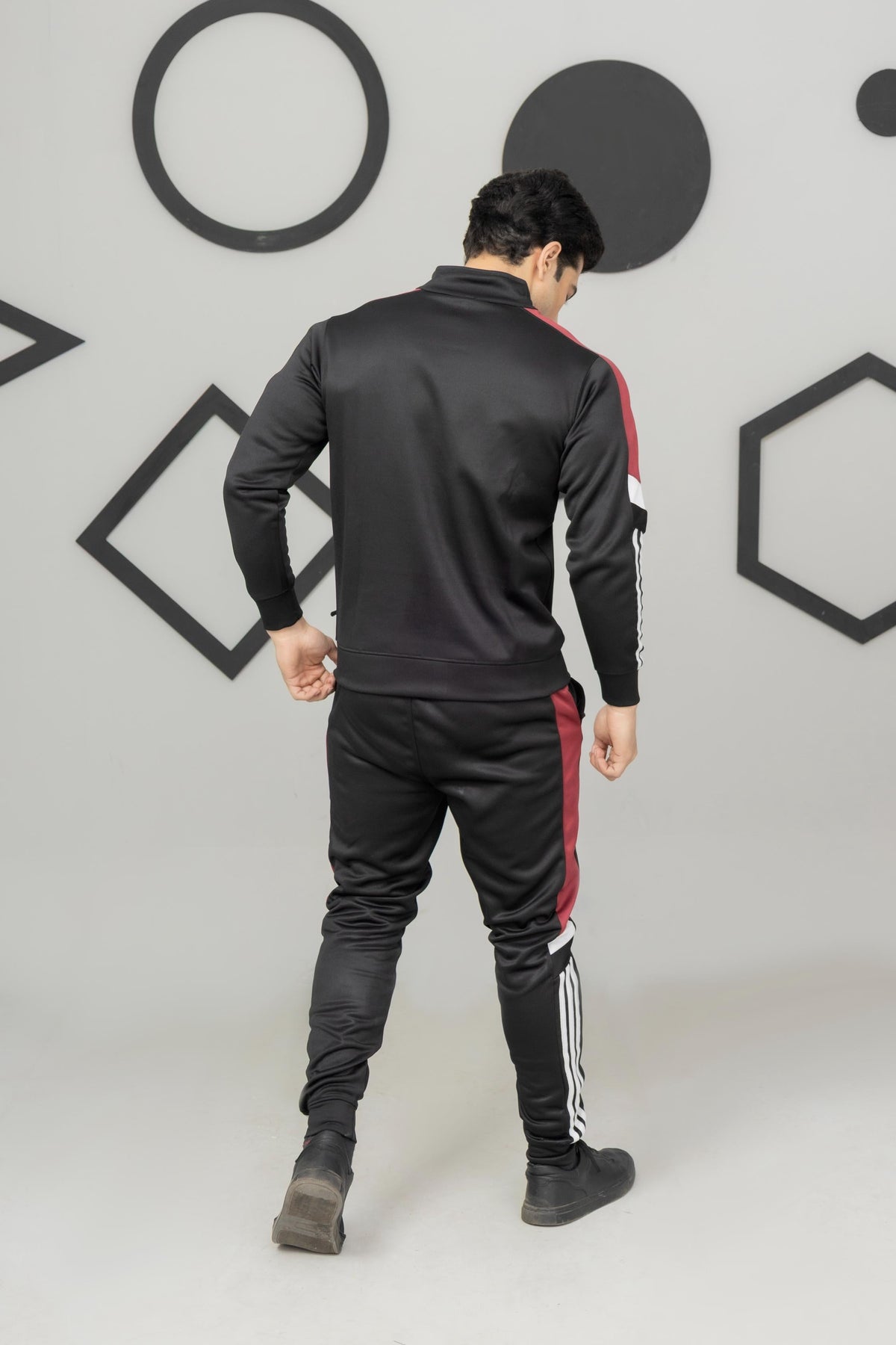 Black & Red Across Tracksuit