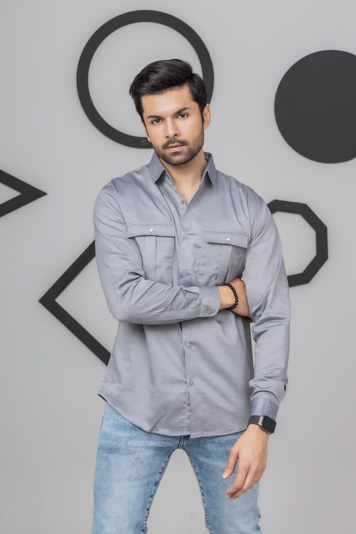 Light Grey Casual Shirt