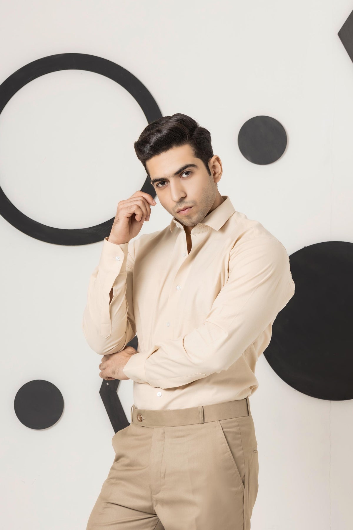 Beige Dress Shirt