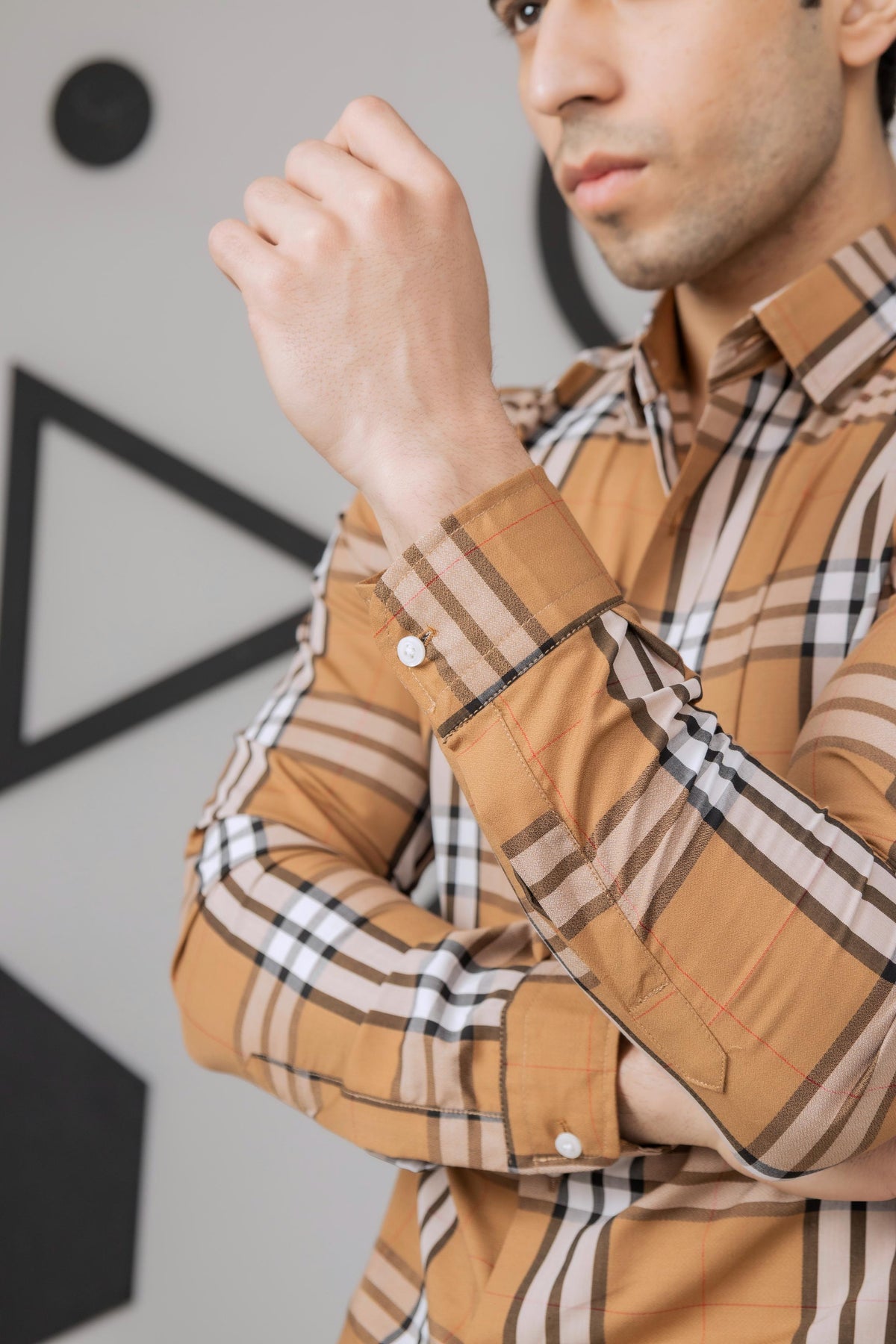 Mustard Check Shirt