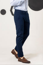 Desire Blue Cotton Pant smart Fit