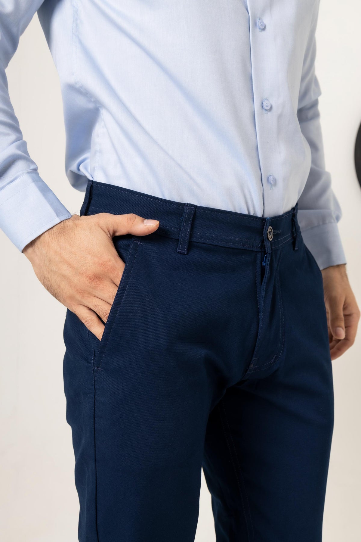 Desire Blue Cotton Pant smart Fit