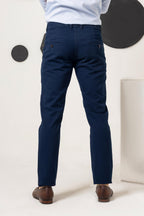 Desire Blue Cotton Pant smart Fit