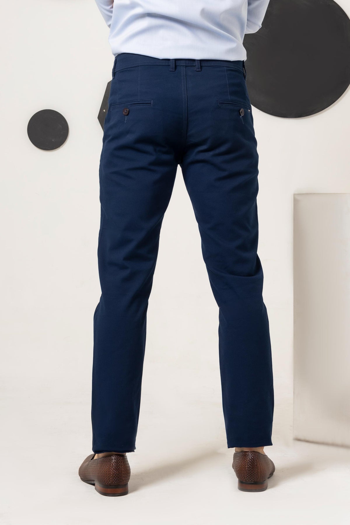 Desire Blue Cotton Pant smart Fit