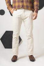 White Sapphire Smart Fit Cotton Pant
