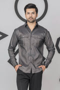 charcoal Grey Casual Shirt