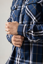 Saphire Blue Check Shirt