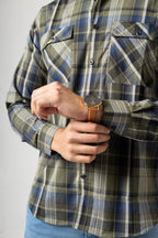Platinum Olive Check Shirt