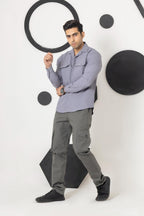 Agate Grey bubble Casual Shirt