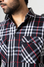 Castor Black Check Shirt