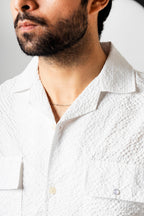 Pearl White Casual Shirt