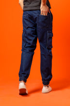 Blue Denim Relax Fit Cargo Pant