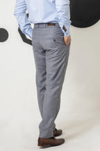 Chrome Silver Grey Formal Pant