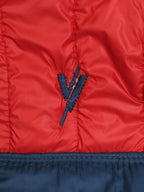 Sleeveless Hooded Puffer For Boys & Girls VJ06-A Red/Navy