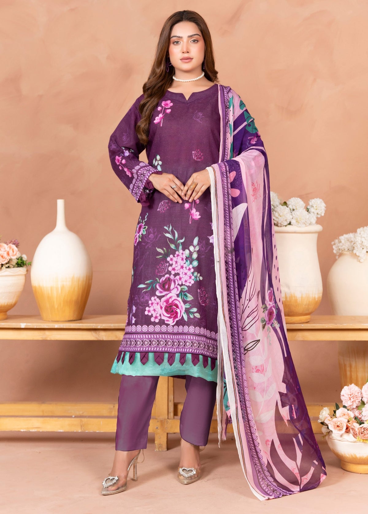Aura Chamki Digital Printed 3PClawn suits