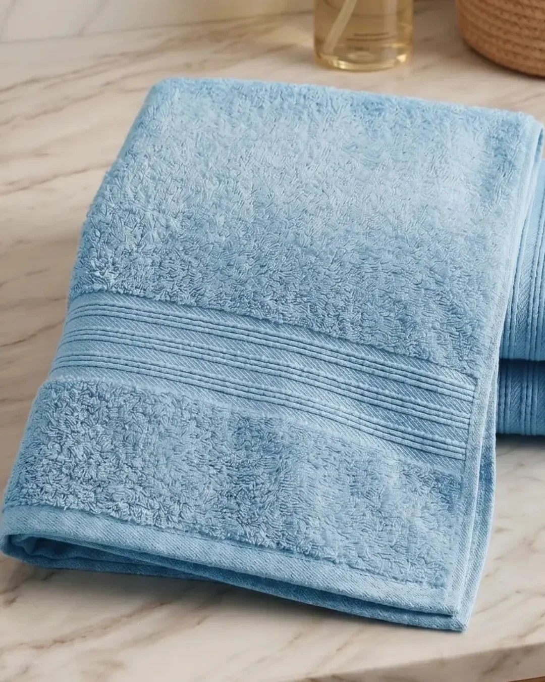 Sky Blue Bath Towel – Soft & Absorbent | 1 Piece