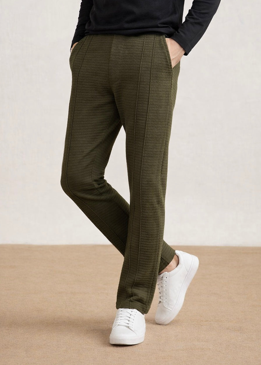 THE MODERN TAILORED TROUSER-OLIVE