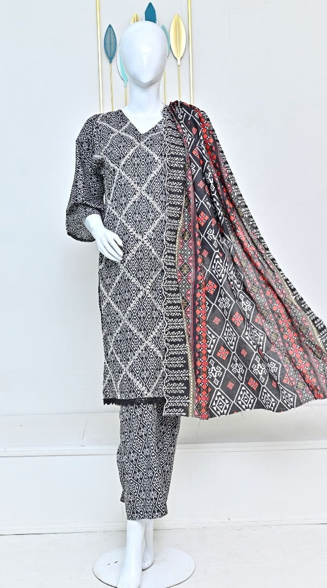 Sun Shine Embroidered Lawn 3PC