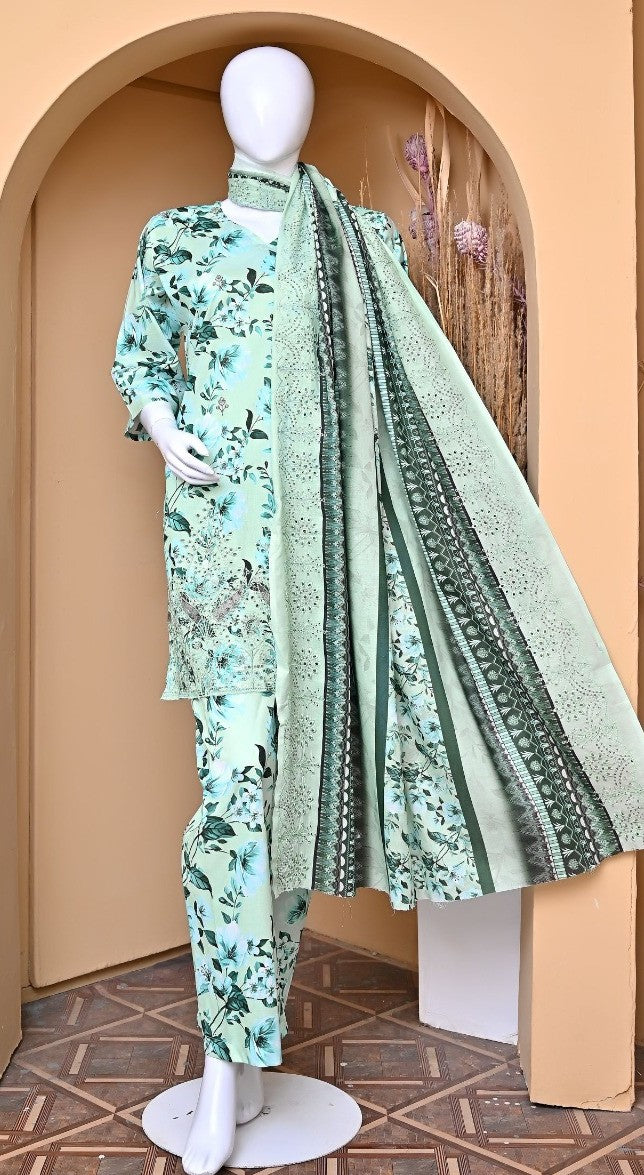 Sun Shine Embroidered Lawn 3PC
