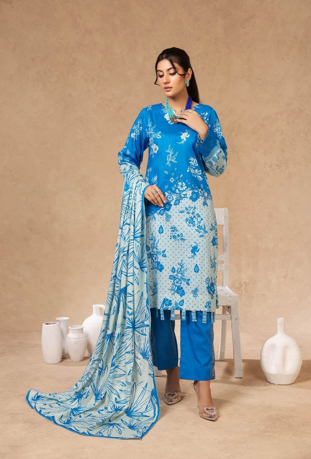 Flora Printed lawn 3PC | Premium Airjet Collection